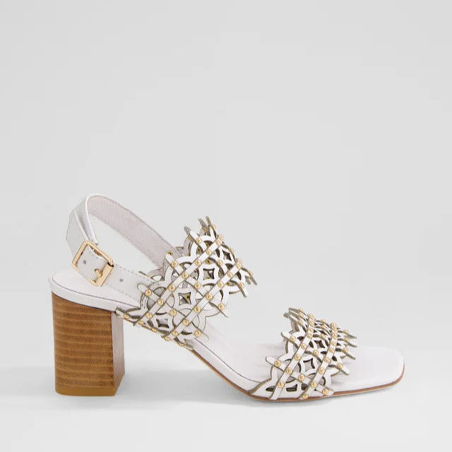 DJANGO & JULIETTE JULLY WHITE - Women Sandals - Collective Shoes 