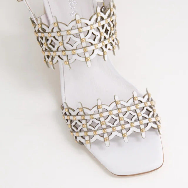 DJANGO & JULIETTE JULLY WHITE - Women Sandals - Collective Shoes 