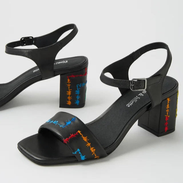 DJANGO & JULIETTE JOHOR BLACK - Women Sandals - Collective Shoes 