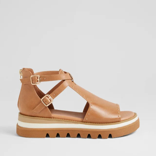 DJANGO & JULIETTE SORENS TAN - Women Sandals - Collective Shoes 