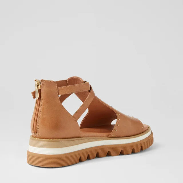 DJANGO & JULIETTE SORENS TAN - Women Sandals - Collective Shoes 