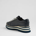 Load image into Gallery viewer, DJANGO & JULIETTE EAMMES NAVY LEATHER - Women Sneakers - Collective Shoes 
