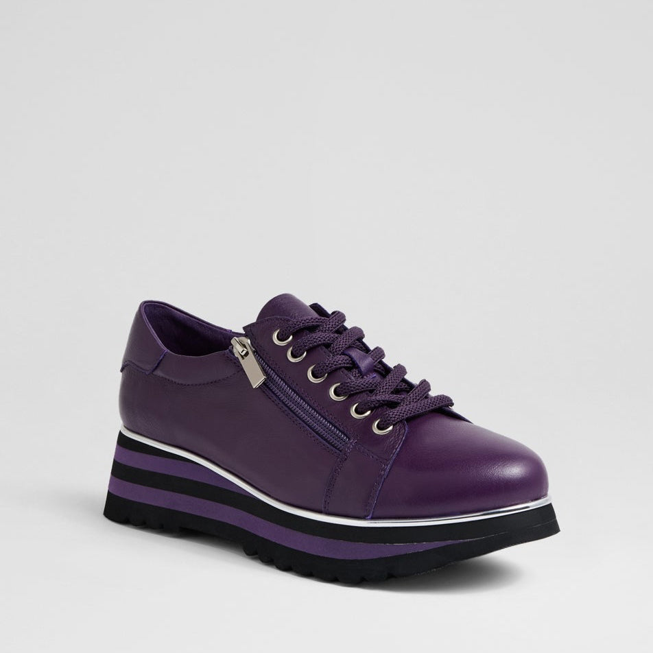 DJANGO & JULIETTE EAMMES PURPLE - BLACK - Women Sneakers - Collective Shoes 