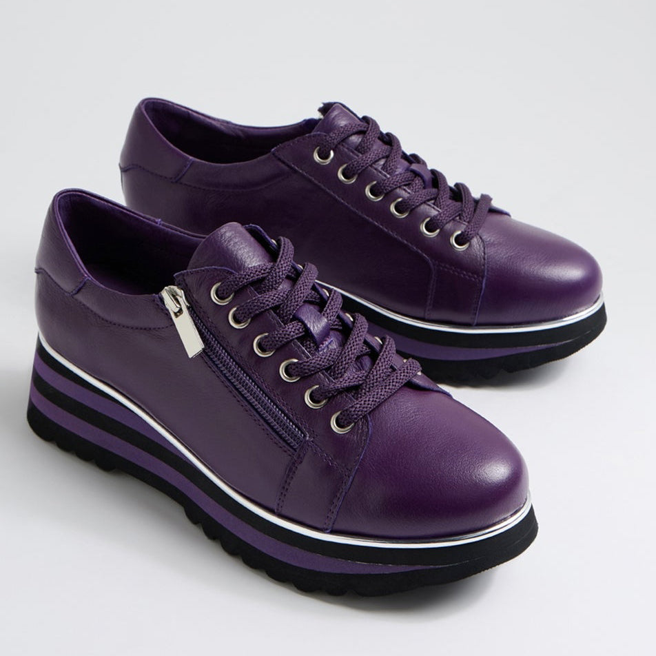 DJANGO & JULIETTE EAMMES PURPLE - BLACK - Women Sneakers - Collective Shoes 