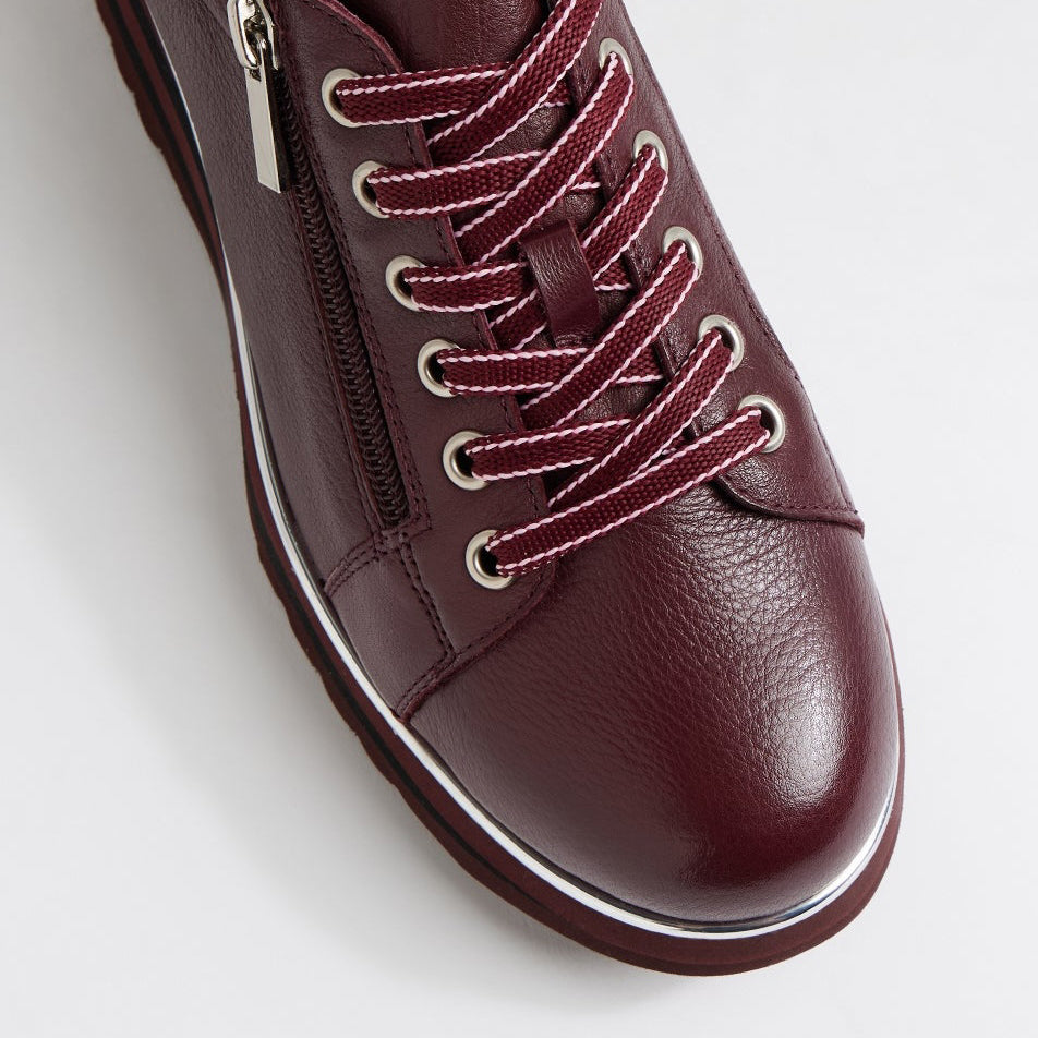 DJANGO & JULIETTE EAMMES BURGUNDY - Women Sneakers - Collective Shoes 