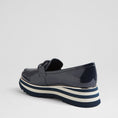 Load image into Gallery viewer, DJANGO & JULIETTE EAILA NAVY PATENT - Women Loafers - Collective Shoes 

