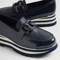 Load image into Gallery viewer, DJANGO & JULIETTE EAILA NAVY PATENT - Women Loafers - Collective Shoes 
