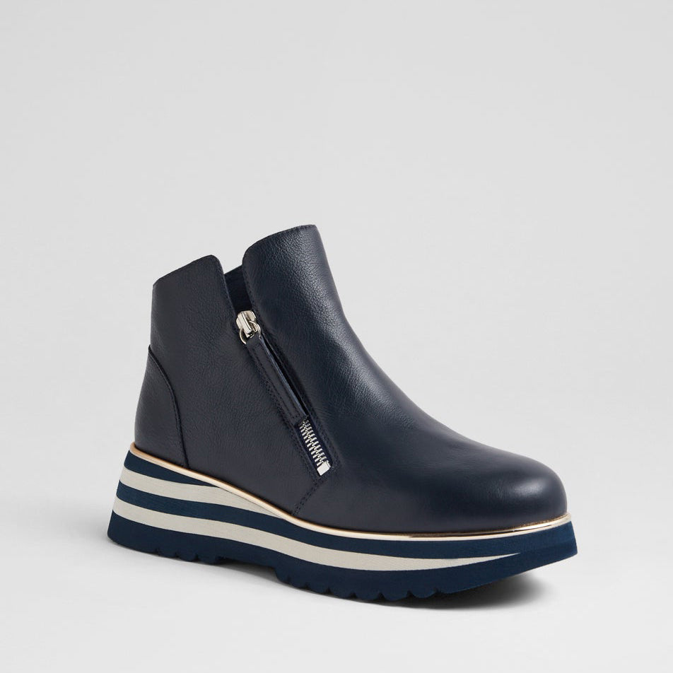 DJANGO & JULIETTE EVOL NAVY - Women Boots - Collective Shoes 