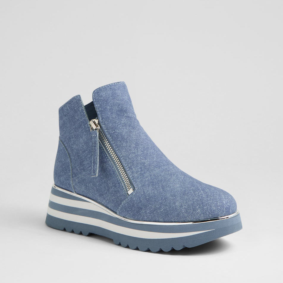 DJANGO & JULIETTE EVOL BLUE DENIM - Women Boots - Collective Shoes 