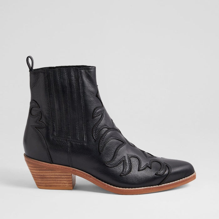 DJANGO & JULIETTE EVERADO BLACK NATURAL - Women Boots - Collective Shoes 