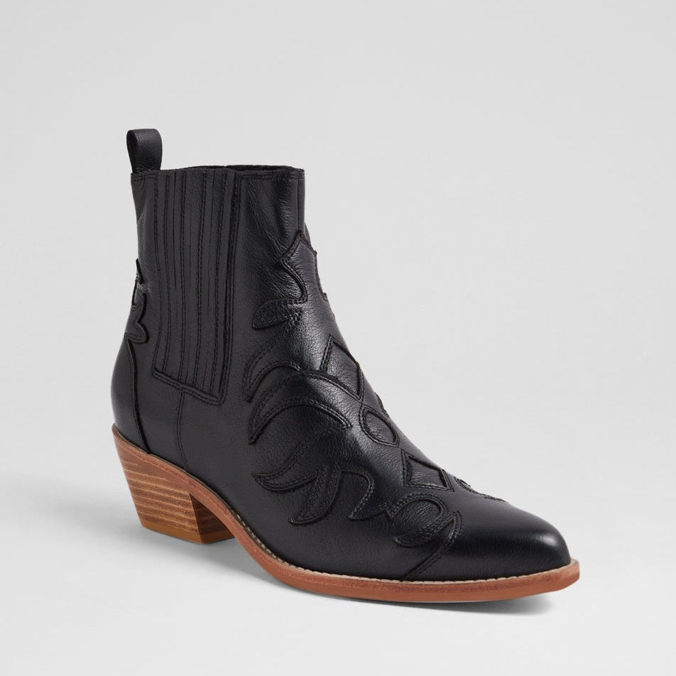 DJANGO & JULIETTE EVERADO BLACK NATURAL - Women Boots - Collective Shoes 