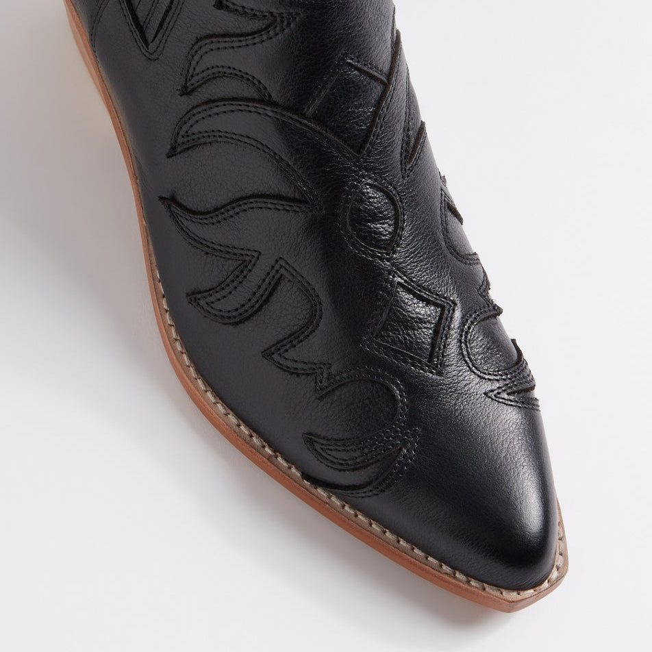 DJANGO & JULIETTE EVERADO BLACK NATURAL - Women Boots - Collective Shoes 