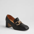 Load image into Gallery viewer, DJANGO & JULIETTE KEEFE BLACK LEATHER - Women Heels - Collective Shoes 
