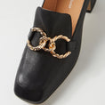 Load image into Gallery viewer, DJANGO & JULIETTE KEEFE BLACK LEATHER - Women Heels - Collective Shoes 
