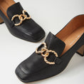 Load image into Gallery viewer, DJANGO & JULIETTE KEEFE BLACK LEATHER - Women Heels - Collective Shoes 
