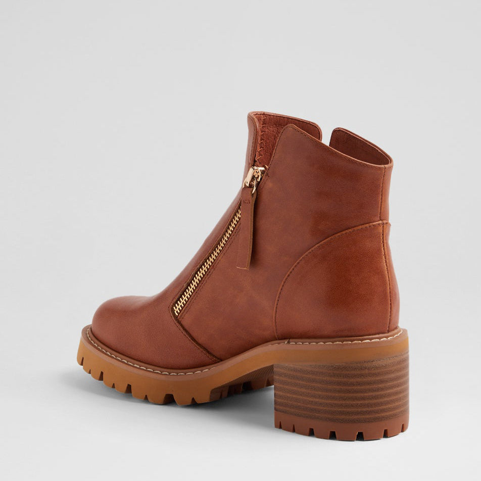DJANGO & JULIETTE MCGUIRE BRANDY - Women Boots - Collective Shoes 