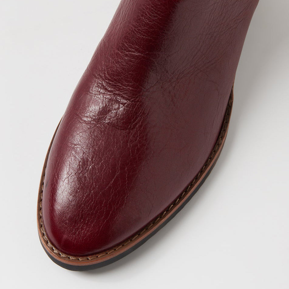 DJANGO & JULIETTE TALULA BURGUNDY - Women Boots - Collective Shoes 