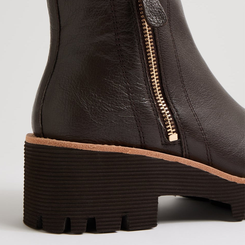 DJANGO & JULIETTE WAIZEY CHOCO - Women Boots - Collective Shoes 