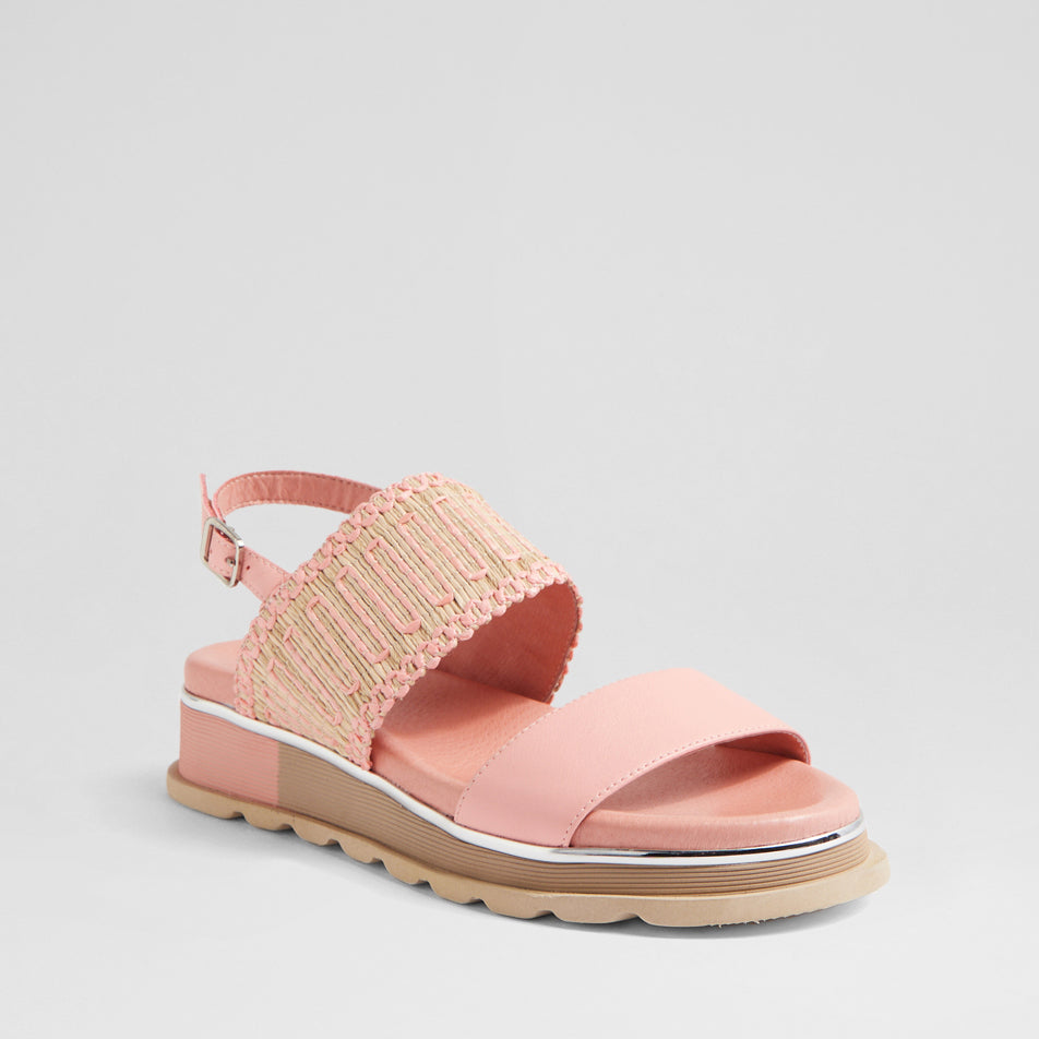 DJANGO & JULIETTE CORSETT PINK - Women Sandals - Collective Shoes 