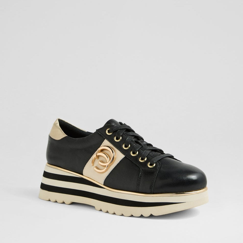 DJANGO & JULIETTE EDGEY BLACK - MILK - Women Sneakers - Collective Shoes 