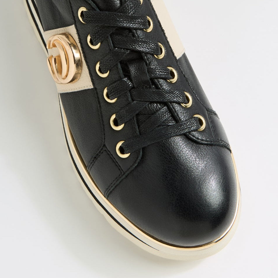 DJANGO & JULIETTE EDGEY BLACK - MILK - Women Sneakers - Collective Shoes 