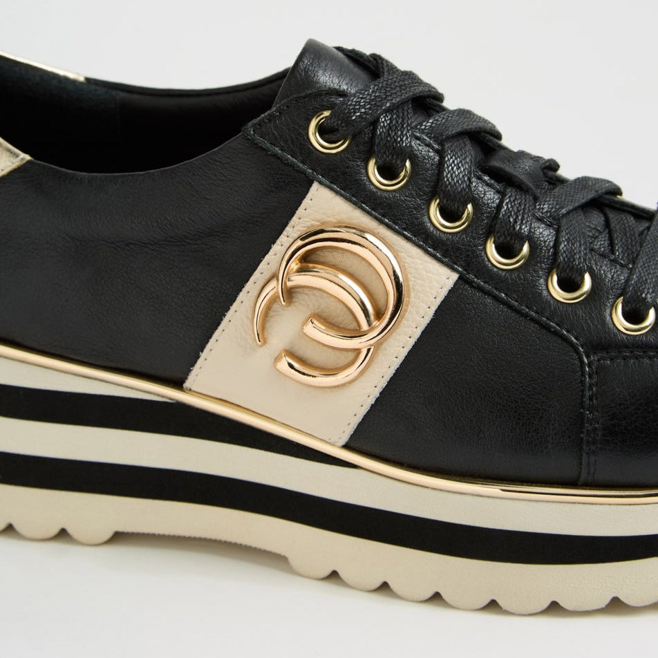 DJANGO & JULIETTE EDGEY BLACK - MILK - Women Sneakers - Collective Shoes 