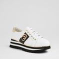 Load image into Gallery viewer, DJANGO & JULIETTE EDGEY WHITE - BLACK - Women Sneakers - Collective Shoes 
