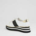 Load image into Gallery viewer, DJANGO & JULIETTE EDGEY WHITE - BLACK - Women Sneakers - Collective Shoes 
