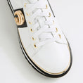 Load image into Gallery viewer, DJANGO & JULIETTE EDGEY WHITE - BLACK - Women Sneakers - Collective Shoes 
