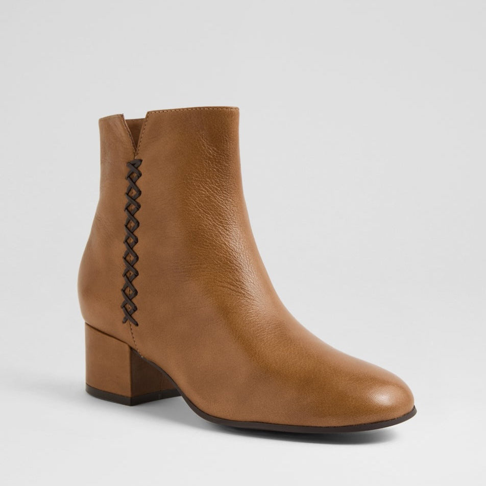 DJANGO & JULIETTE BELMONT CARAMEL CHOCO - Women Boots - Collective Shoes 
