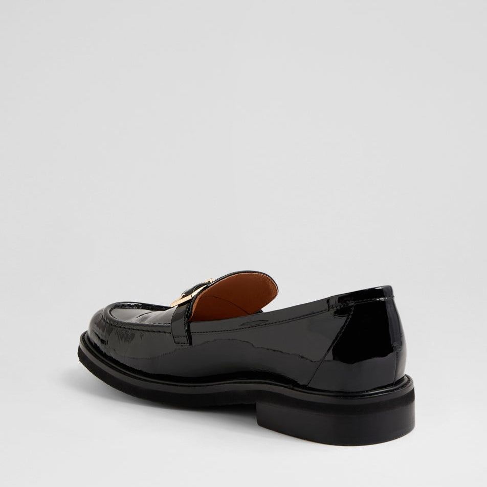 DJANGO & JULIETTE BROGANE BLACK - Women Loafers - Collective Shoes 