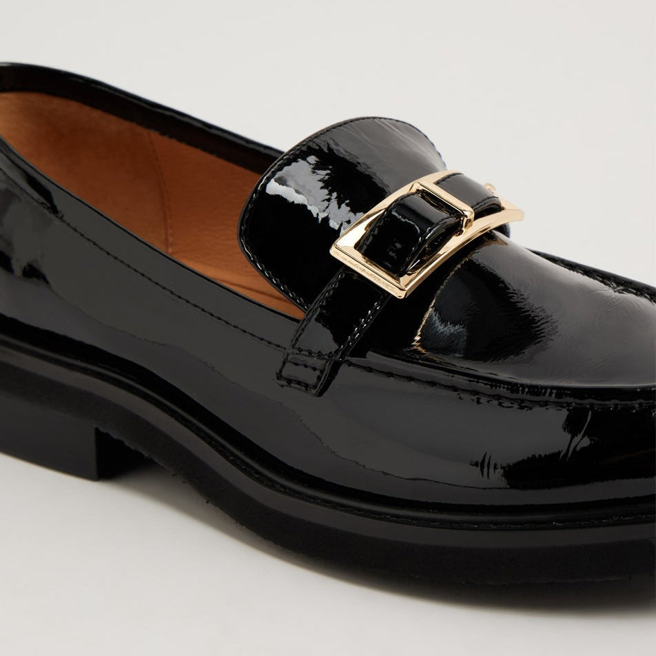 DJANGO & JULIETTE BROGANE BLACK - Women Loafers - Collective Shoes 