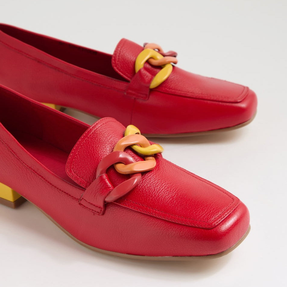 DJANGO & JULIETTE BOOSTA RED - Women Loafers - Collective Shoes 