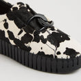 Load image into Gallery viewer, DJANGO & JULIETTE BREEZA BLACK WHITE PONY - Women Slip-ons - Collective Shoes 
