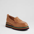 Load image into Gallery viewer, DJANGO & JULIETTE GLAMMS COGNAC LEATHER - Women Loafers - Collective Shoes 
