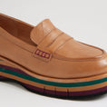 Load image into Gallery viewer, DJANGO & JULIETTE GLAMMS COGNAC LEATHER - Women Loafers - Collective Shoes 

