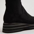 Load image into Gallery viewer, DJANGO & JULIETTE GESBIT BLACK GREY - Women High Boots - Collective Shoes 

