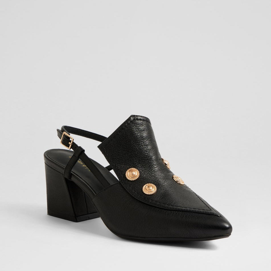 DJANGO & JULIETTE MILLSO BLACK - Women Heels - Collective Shoes 