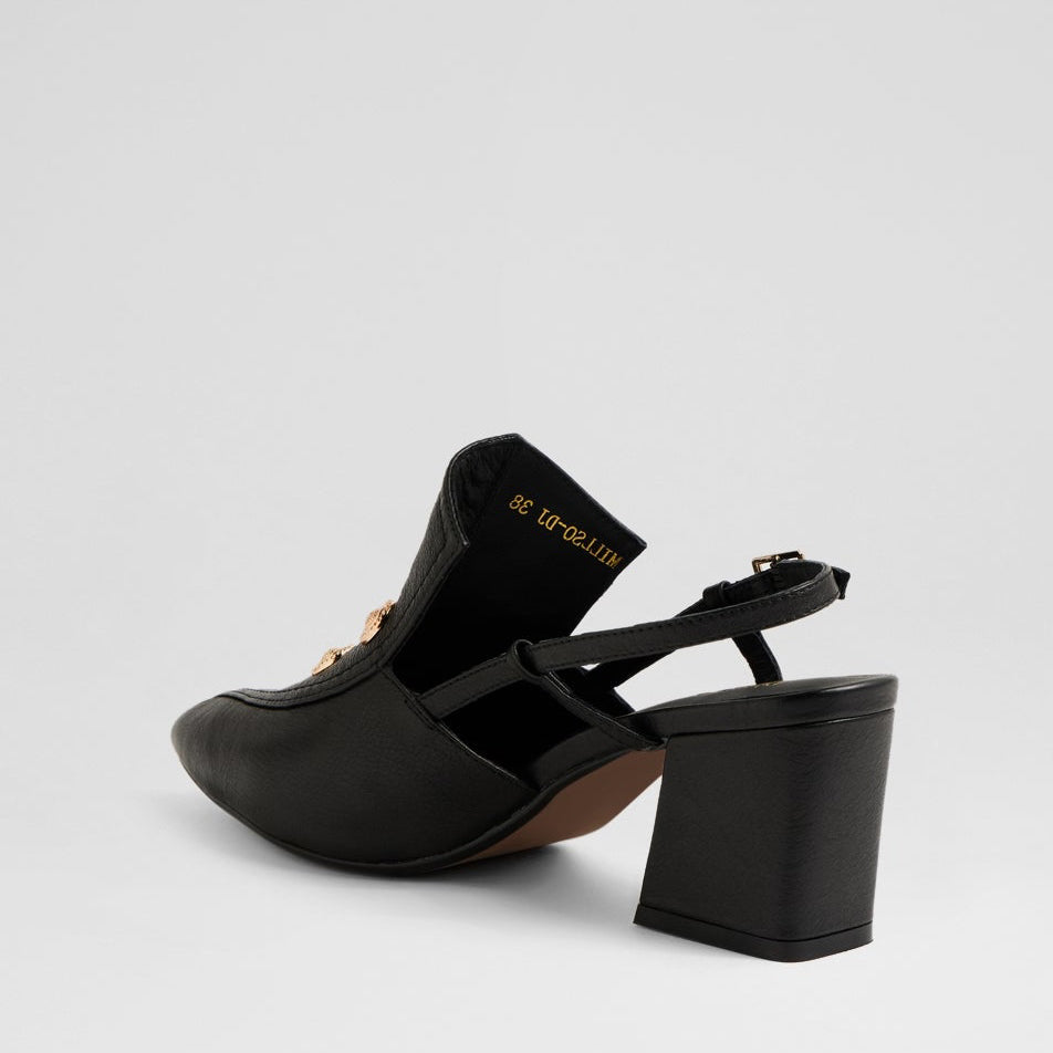 DJANGO & JULIETTE MILLSO BLACK - Women Heels - Collective Shoes 