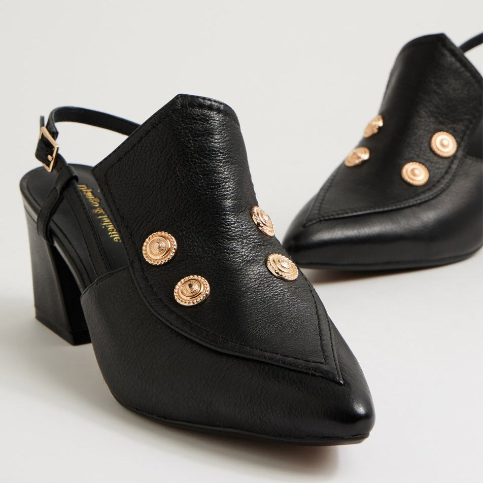 DJANGO & JULIETTE MILLSO BLACK - Women Heels - Collective Shoes 