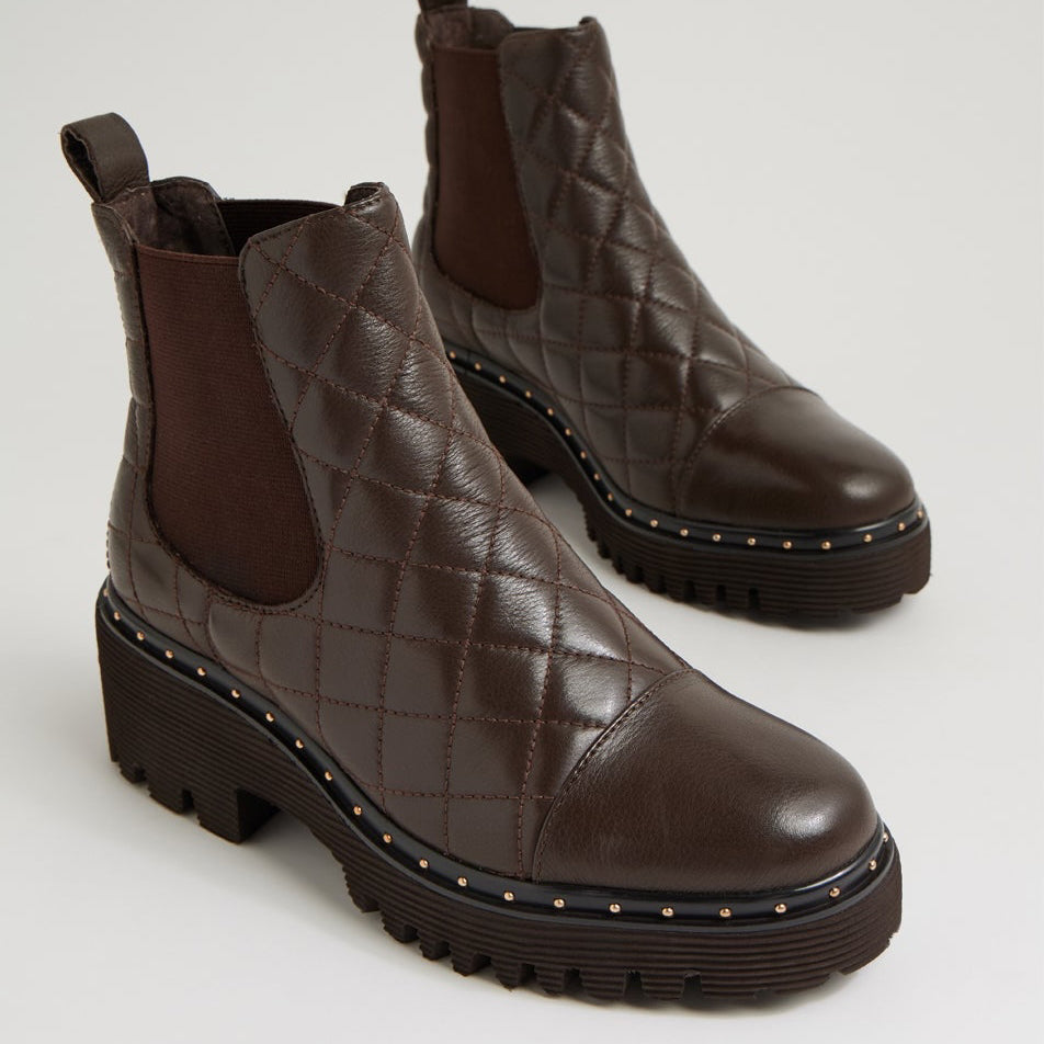 DJANGO & JULIETTE OWILIO CHOCO - Women Boots - Collective Shoes 