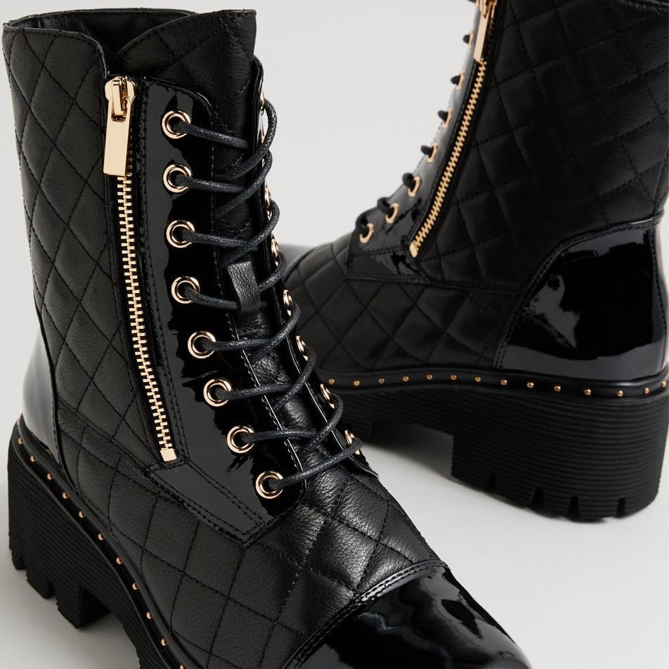 DJANGO & JULIETTE OWEMMIA BLACK - Women Boots - Collective Shoes 