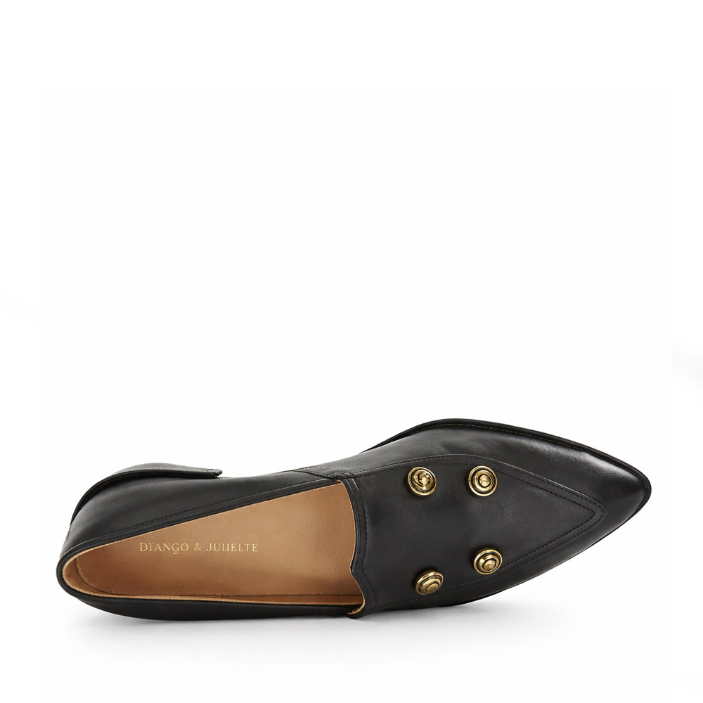 DJANGO & JULIETE EMBLAS BLACK - Women Loafers - Collective Shoes 