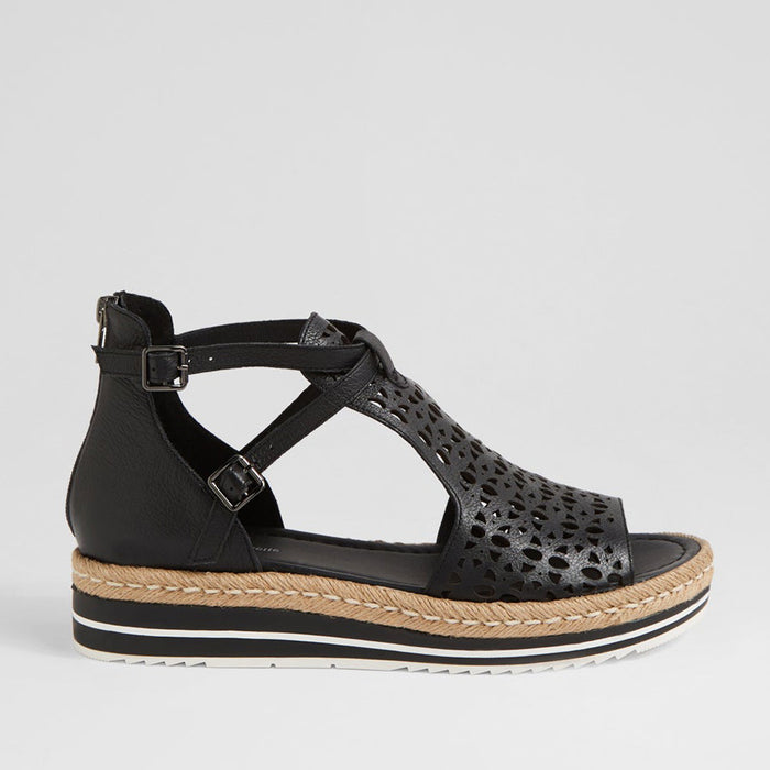 DJANGO & JULIETTE ACCRA BLACK - Women Sandals - Collective Shoes 