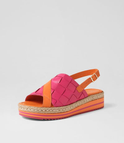 DJANGO & JULIETTE AMES ORANGE FUCHSIA - Women Sandals - Collective Shoes 
