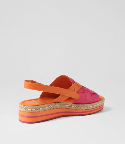 DJANGO & JULIETTE AMES ORANGE FUCHSIA - Women Sandals - Collective Shoes 