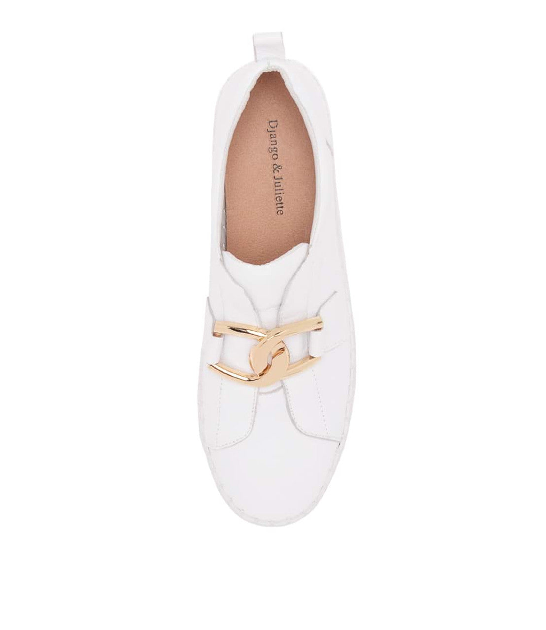 DJANGO & JULIETTE BAGE WHITE - Women Slip On - Collective Shoes 