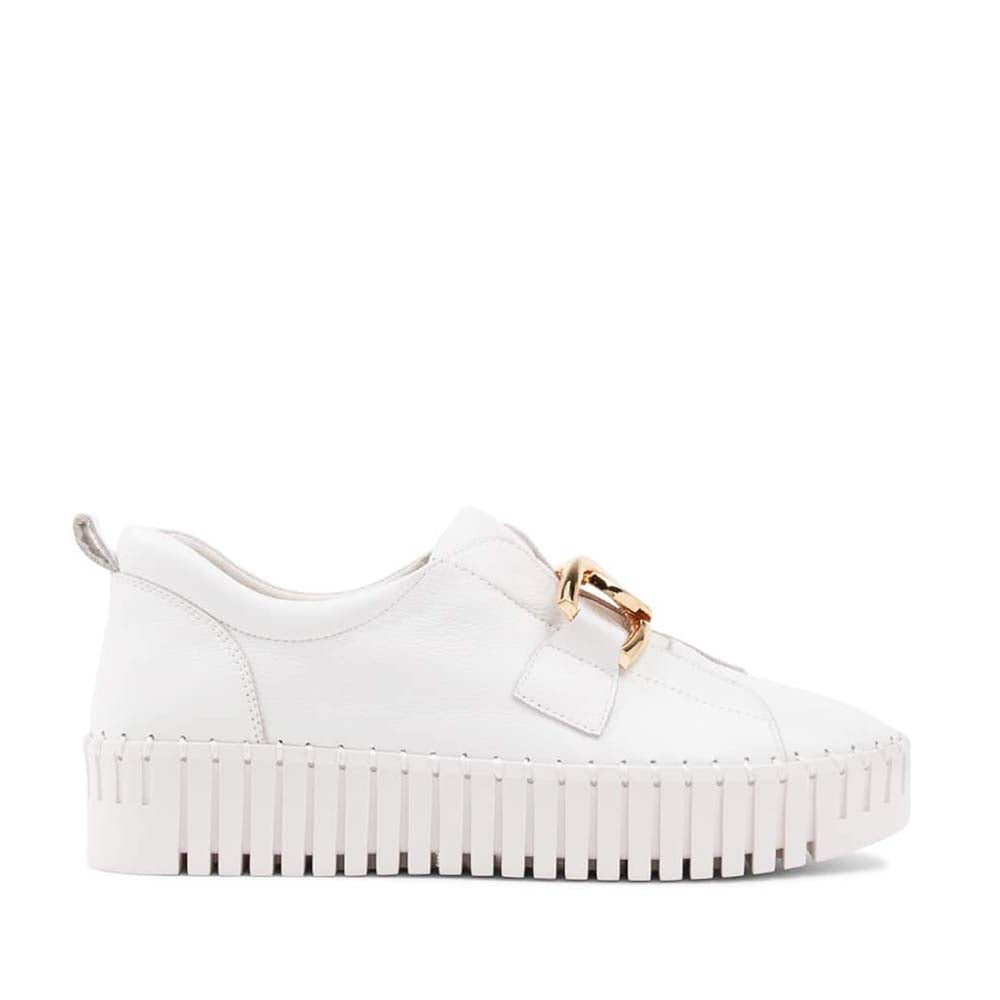 DJANGO & JULIETTE BAGE WHITE - Women Slip On - Collective Shoes 