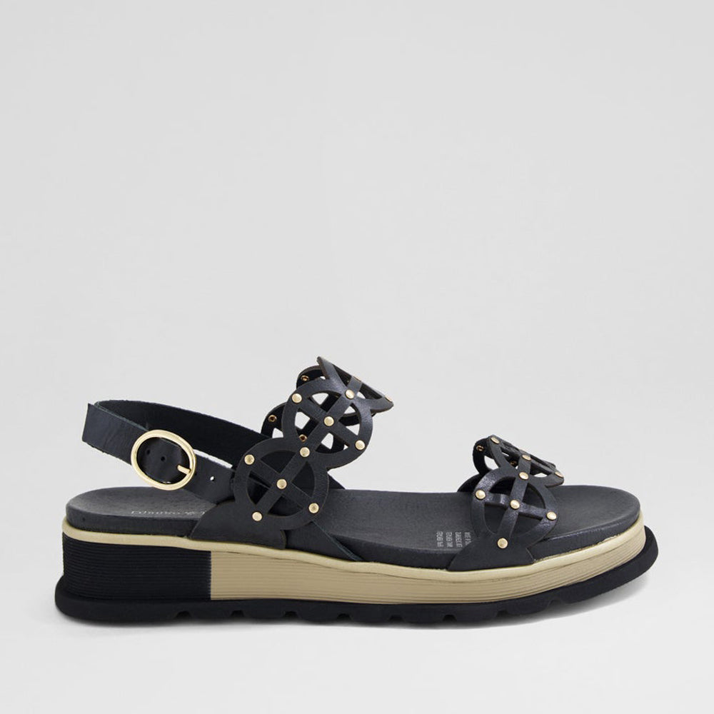DJANGO & JULIETTE CAROLA BLACK - Women Sandals - Collective Shoes 