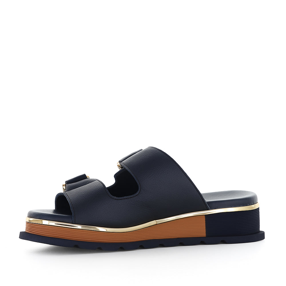 DJANGO & JULIETTE CHABLIS NAVY - Women Slides - Collective Shoes 